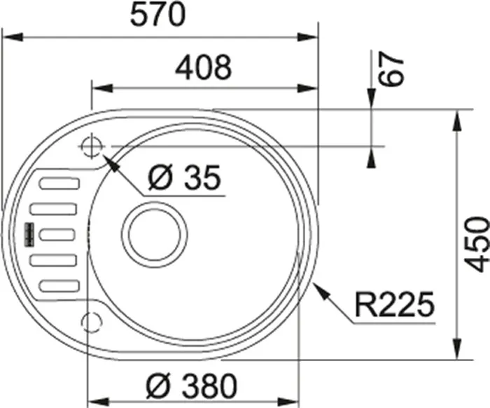 Кухонная мойка Franke Polar PXN 611-57 в Астане и Казахстане от магазина Ammina